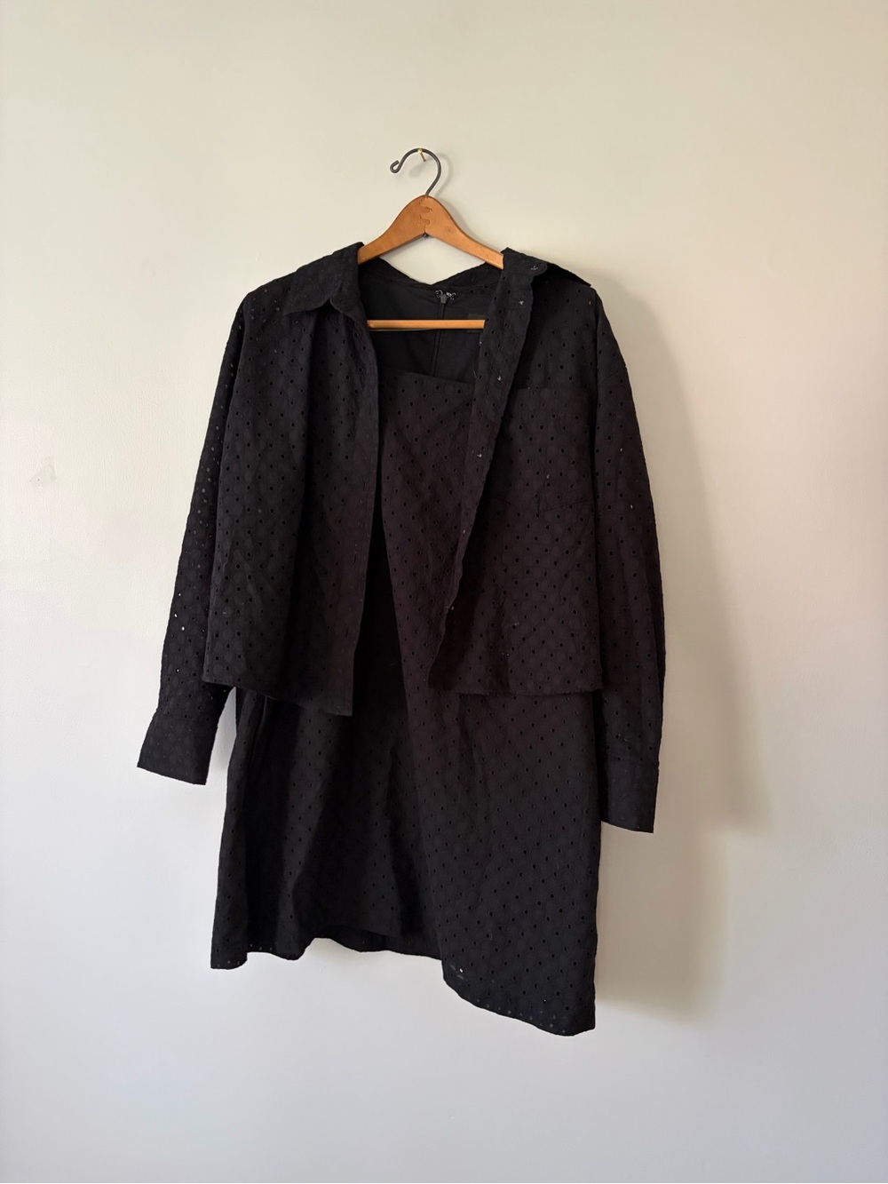 Banana Republic Black Eyelet Two-Piece Set